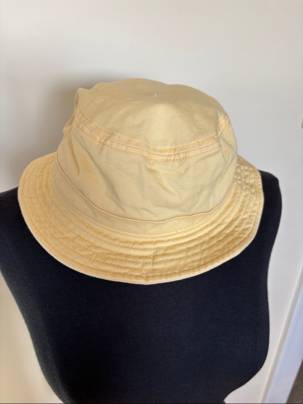 adidas Trefoil Bucket Hat in Soft Butter Yellow - Picture 4 of 9